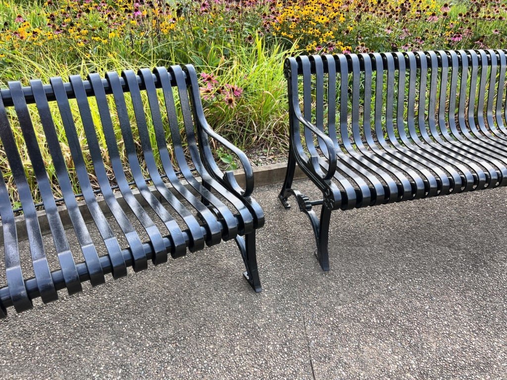 Panchina in ferro battuto